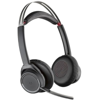 Plantronics - Voyager Focus UC (Poly) - Bluetooth duální (stereo) sluchátko s boom mikrofonem - USB-A aktivní potlačení hluku - 